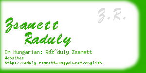 zsanett raduly business card